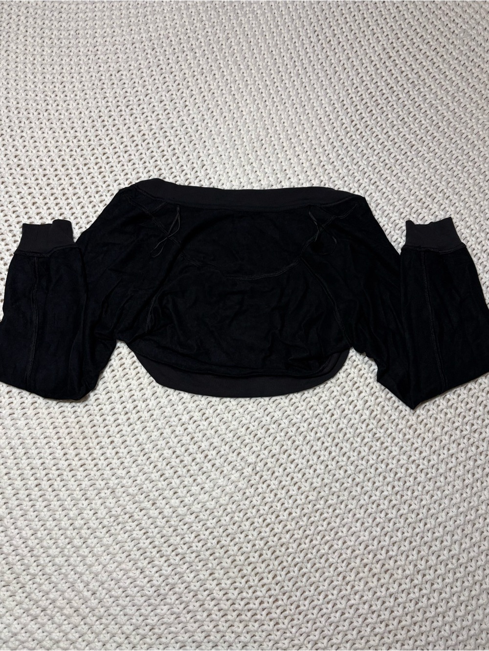 lululemon French Terry long sleeve shrug in black size 6 - Picture 9 of 15